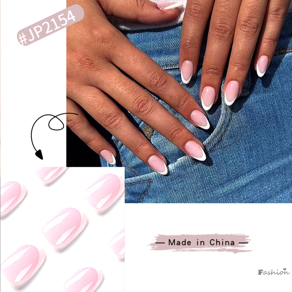 Móng Tay Giả Siêu Dẻo Bền Màu Thoải Mái Phong Cách Pháp