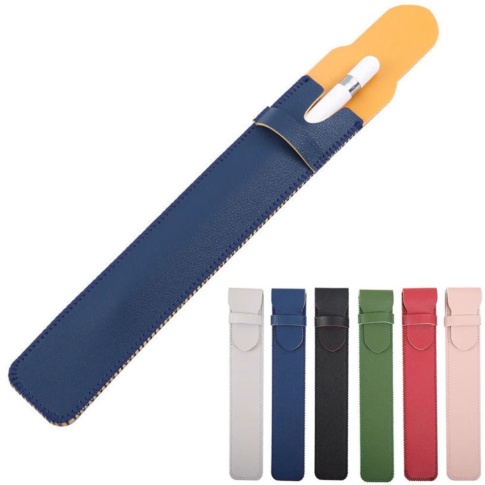 Túi Đựng Bút Cảm Ứng Apple Bằng Da PU Hai Màu Chống Sốc Trọng Lượng Nhẹ