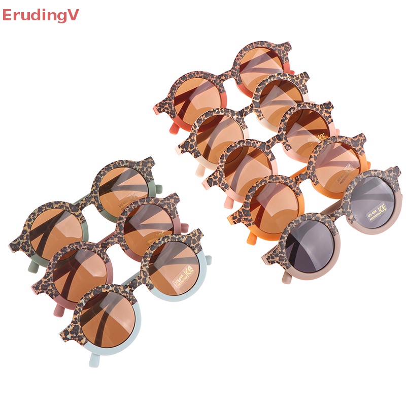 Kính Mát Tròng Đôi Họa Tiết Da Báo Phong Cách Vintage Dễ Thương Cho Bé