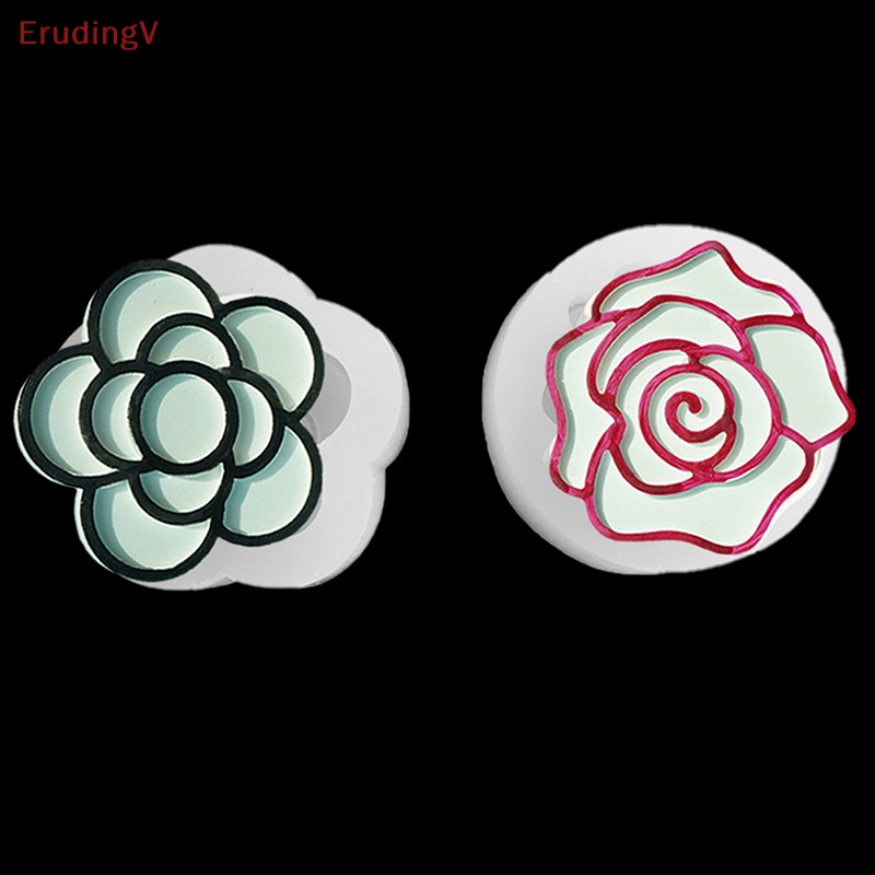 [ErudingV] Khuôn Silicone Làm Mặt Dây Chuyền Trang Trí Hình Giọt Nước Hoa Hồng Diy Sáng Tạo [Mới]
