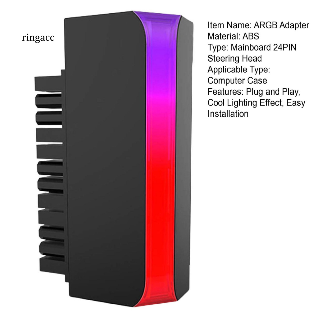 Bo Mạch Chủ Chuyển Đổi Nguồn Điện ARGB 24P Sang 90 Độ Chuyên Dụng Cho Bo Mạch Chủ Máy Tính