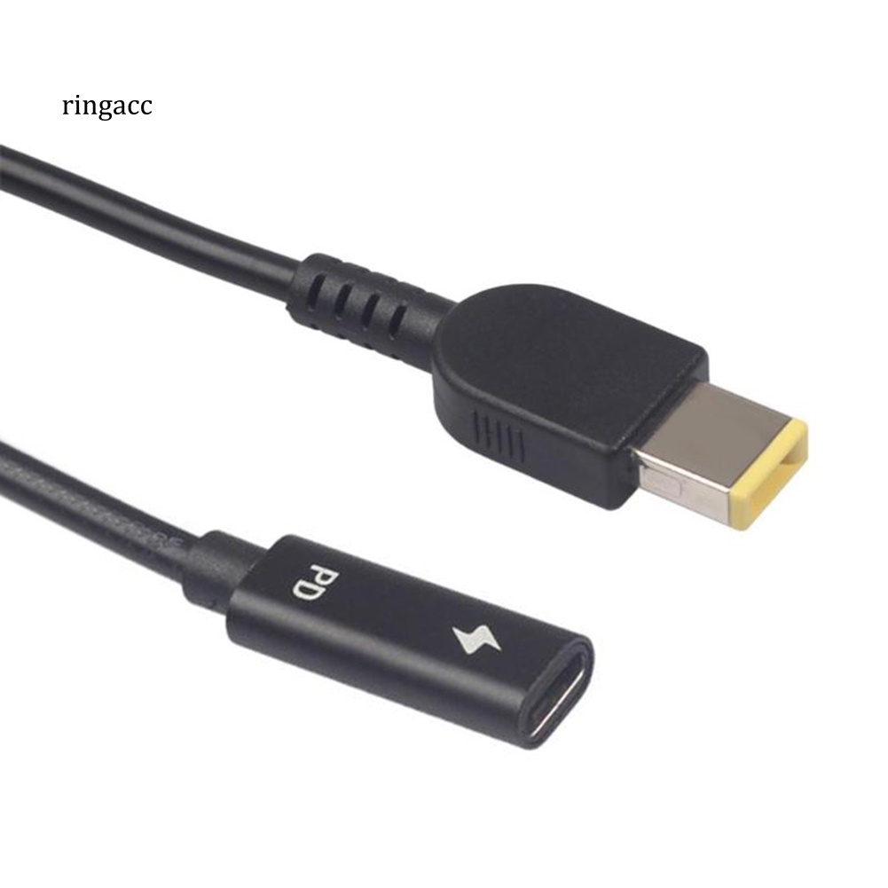 Dây Cáp Sạc RGA Type-C Cái Sang DC Đực PD Dành Cho Lenovo Thinkpad