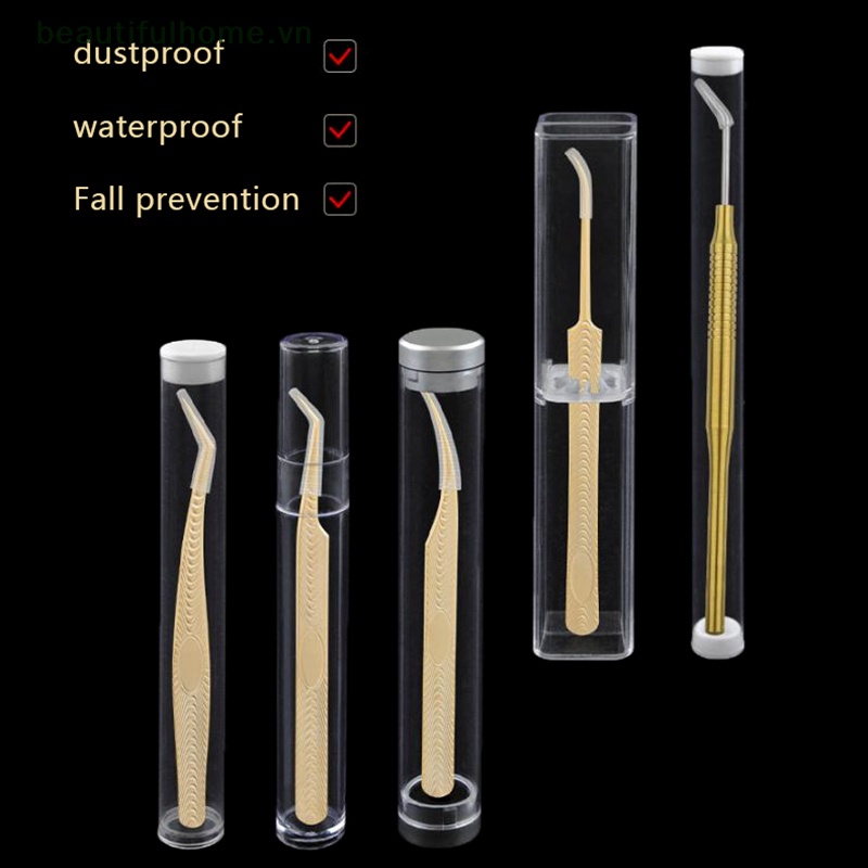 [Đẹphome] Grafg Hộp Đựng Nhíp Gắp Lông Mi Hình Trụ Vuông [beauty]