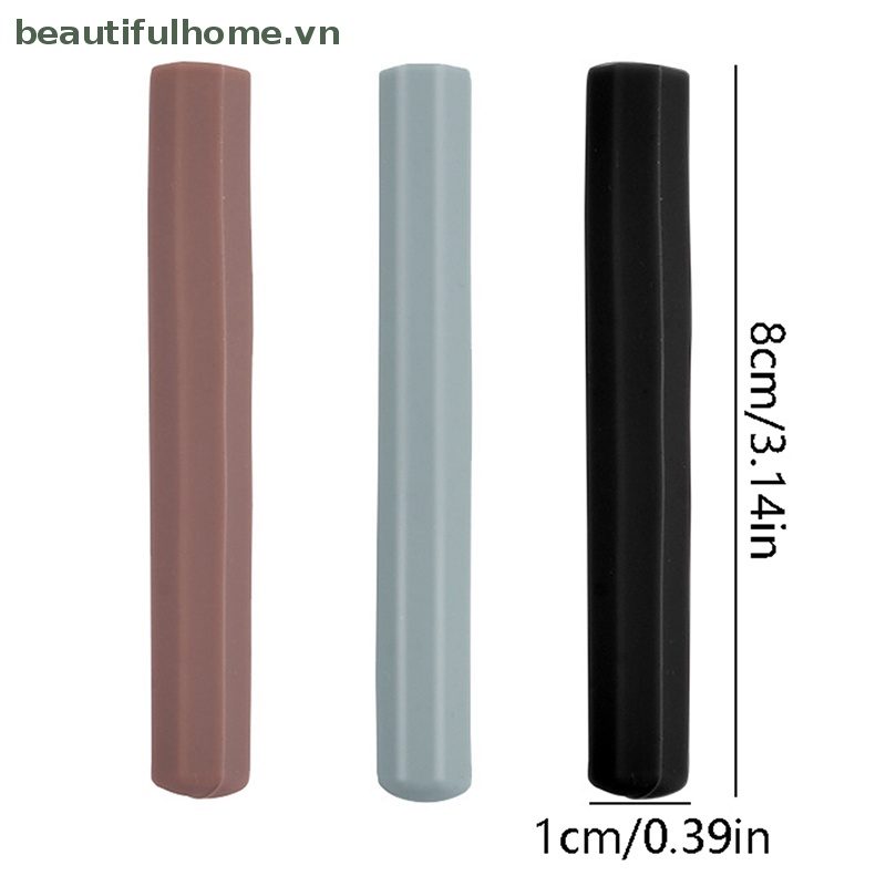 Set 3 Nắp Đậy Cọ Trang Trí Móng Tay Chuyên Dụng Cho Salon