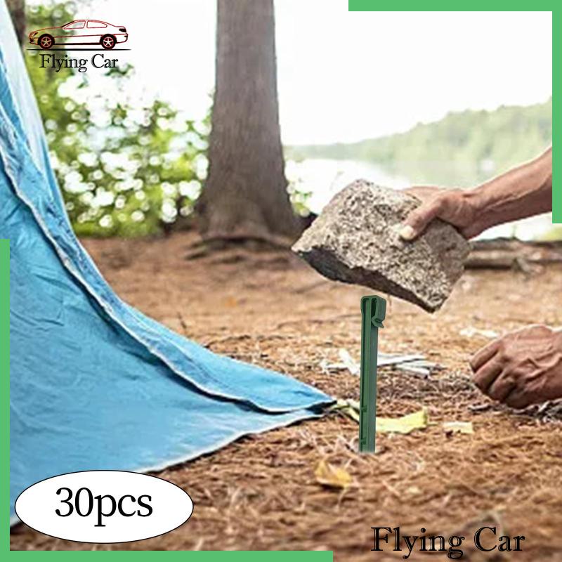 [Lzdjfmy2] Set 30 Cọc Cắm Lều Cắm Trại Chịu Được Sức Nặng Bền Bỉ Đa Năng