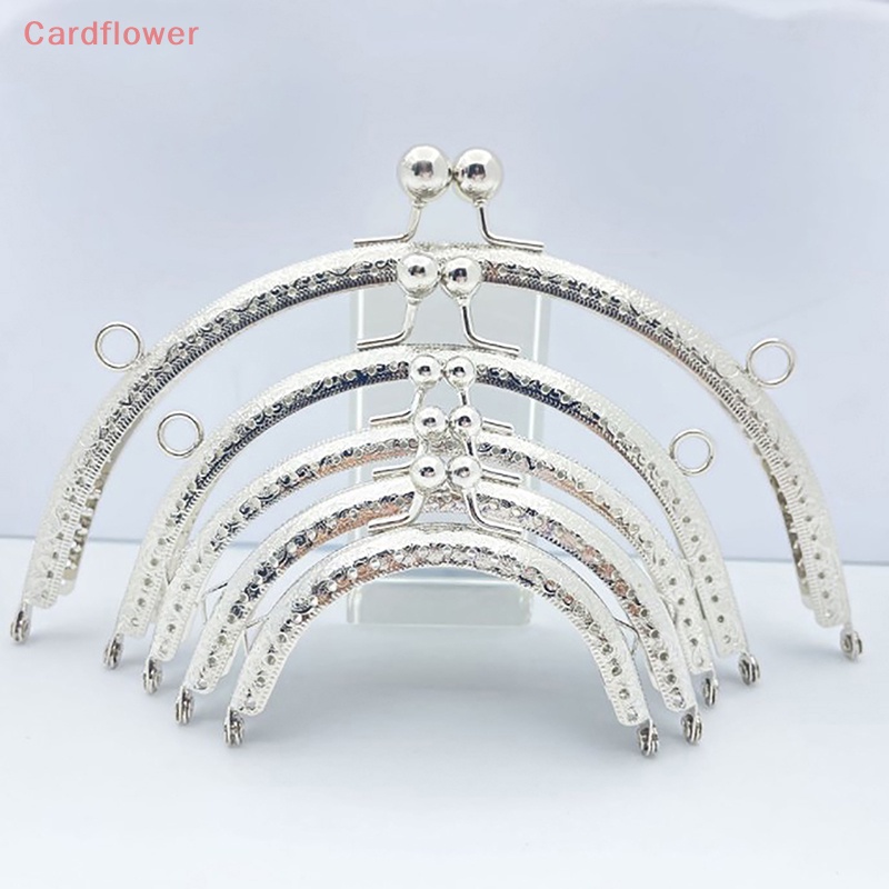 1 Khung Khóa Túi Xách Hình Bán Nguyệt Bằng Bạc Bóng 8.5 / 10.5 / 12.5 / 15.5CM DIY Mới