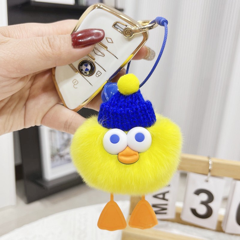 Móc Khóa Hình Búp Bê Hoạt Hình Bằng Lông Nhung Dễ Thương Xinh Xắn