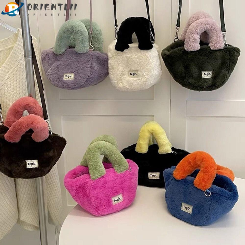 Túi Xách Đeo Cổ Tay Phủ Lông Thời Trang Sang Trọng