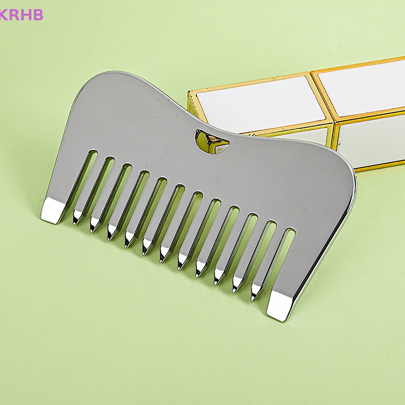 Lược Chải Mát Xa Chăm Sóc Da Mặt Bằng Thép Không Gỉ Tiện Dụng Mới