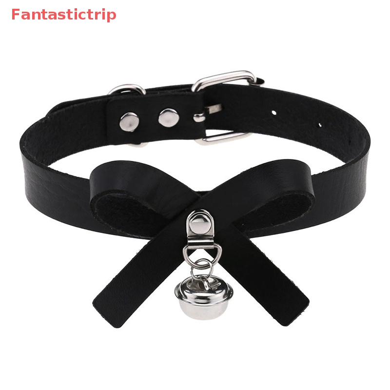 [Fantastictrip] Vòng Cổ Choker Bằng Da Phong Cách Punk Gothic Thời Trang Cho Nam Và Nữ