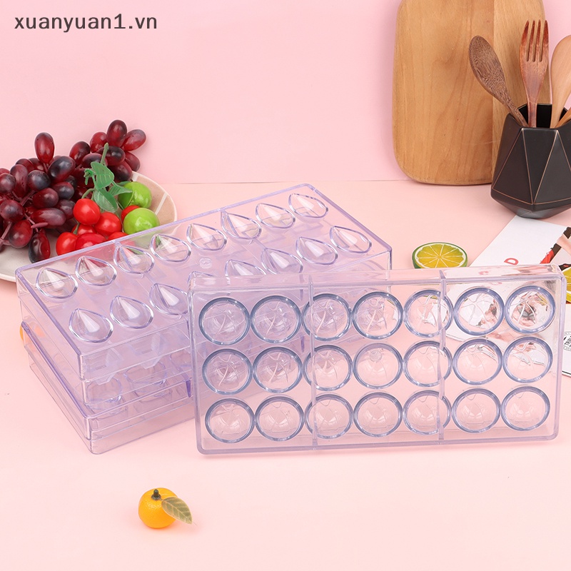 Khuôn Làm Sô Cô La Hình Cầu 3D Bằng Polycarbonate Tiện Dụng
