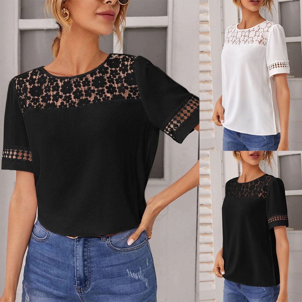 Áo Thun Tay Ngắn Cổ Tròn Màu Sắc Thời Trang Mùa Hè Cho Nữ