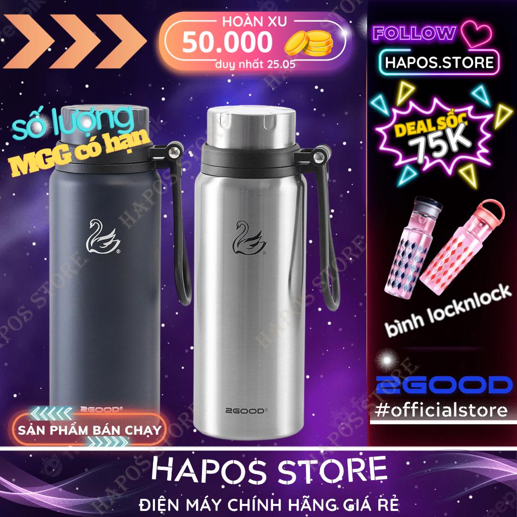 Bình giữ nhiệt Inox 650ml - 950ml giữ nóng từ 8-10h, giữ lạnh từ 16-24h và không đổ mồ hôi 2GOOD Wide Mouth X7 - HAPOS