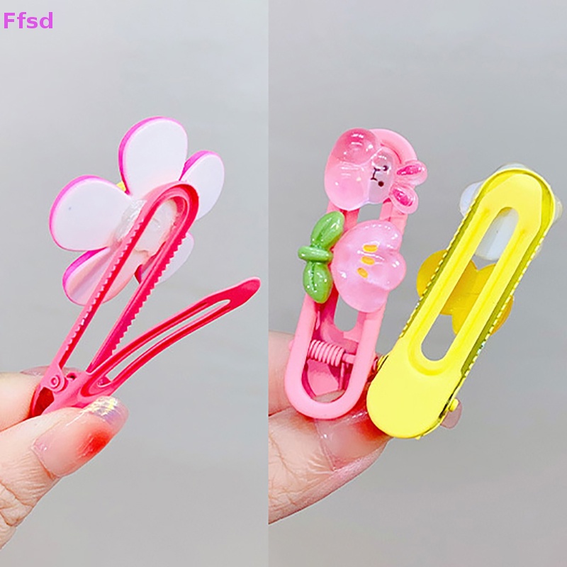 {Ffsd} Set 3 Kẹp Tóc Mái Hoa Nhỏ Dễ Thương Cho Bé Gái * Bán Chạy