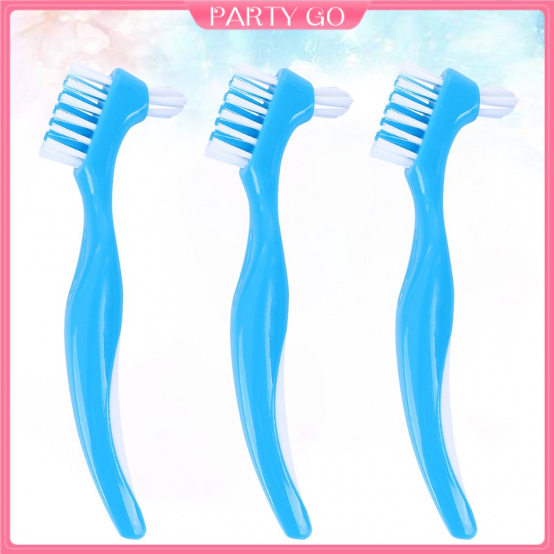 Set 6 Bàn Chải Làm Sạch Răng Giả Hai Đầu Tiện Lợi