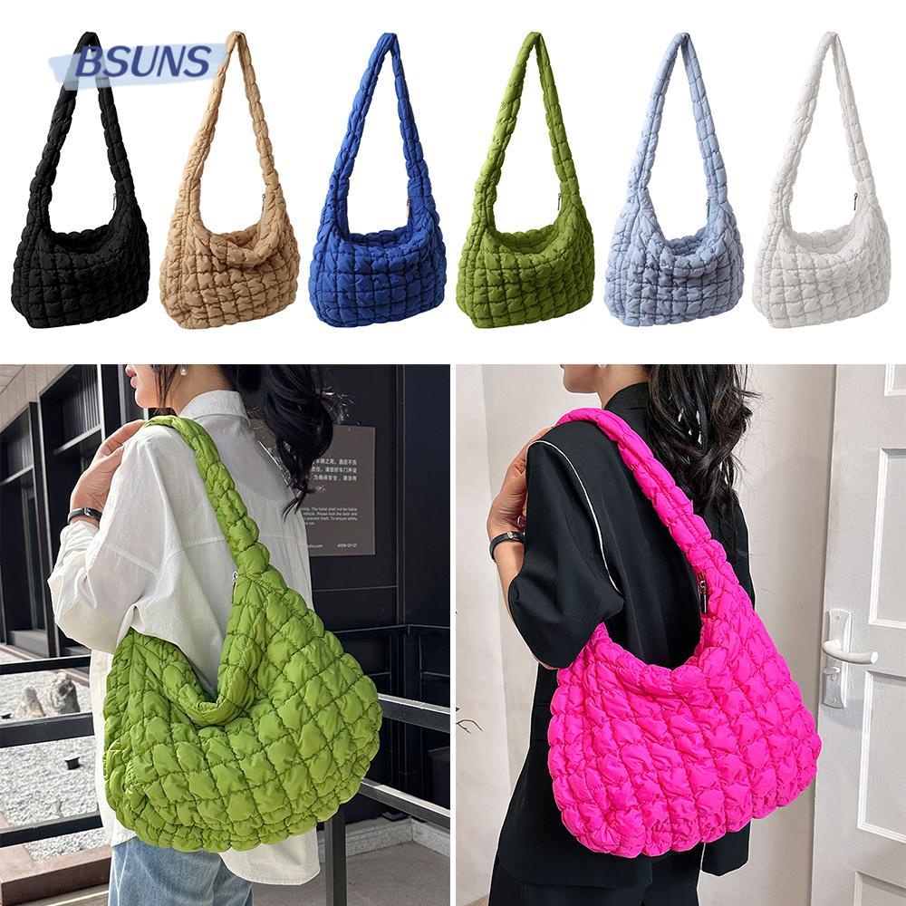 Túi Tote Chần Bông Kích Thước Lớn Phong Cách Y2K Cho Nữ