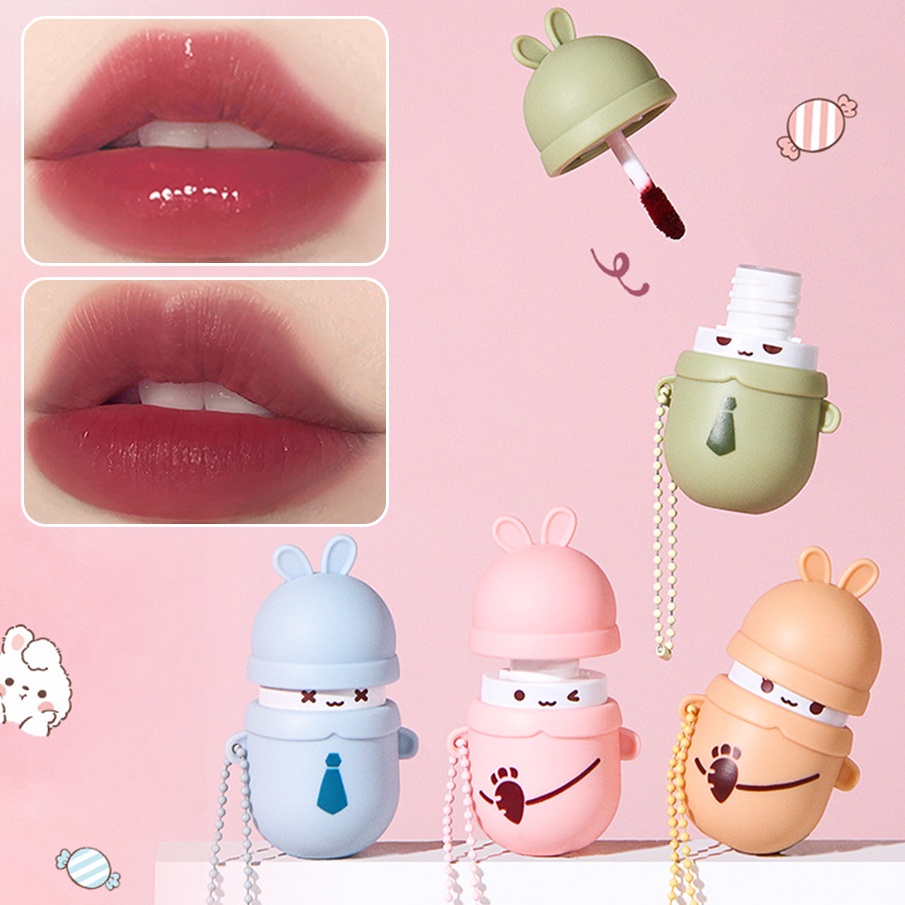 Son Môi Chống Thấm Nước Lâu Trôi Không Dính Thành Cốc Thiết Kế Vỏ Hình Thỏ Dễ Thương