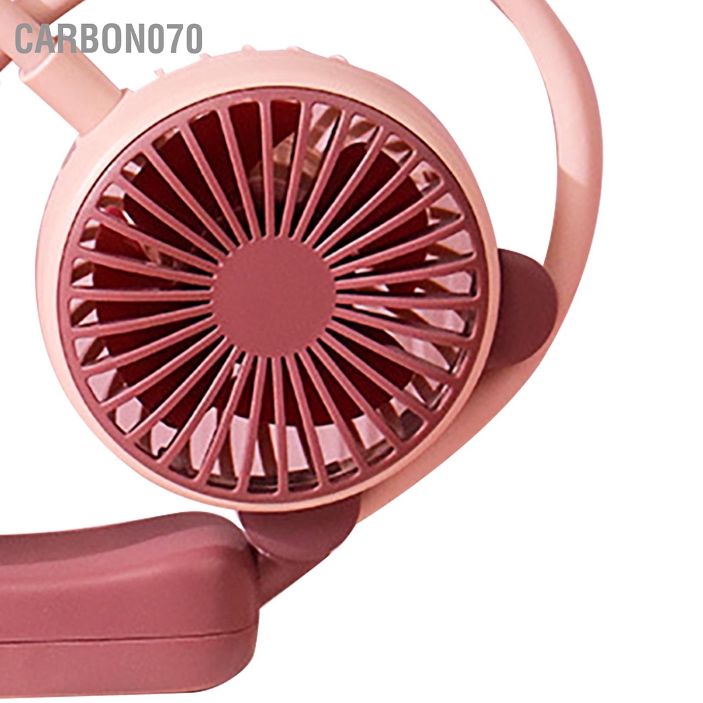 [Hàng HOT] Quạt đeo cổ mini di động sạc USB gấp gọn tiện lợi cho văn phòng du lịch【Carbon070】