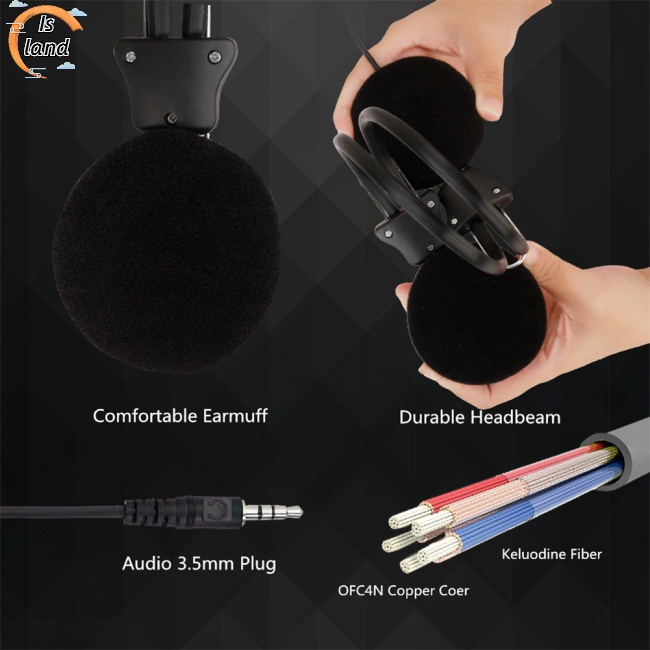 Tai Nghe Chụp Tai Jack 3.5mm Có Thể Gấp Gọn Sy808 Cho Điện Thoại / Máy Tính Bảng