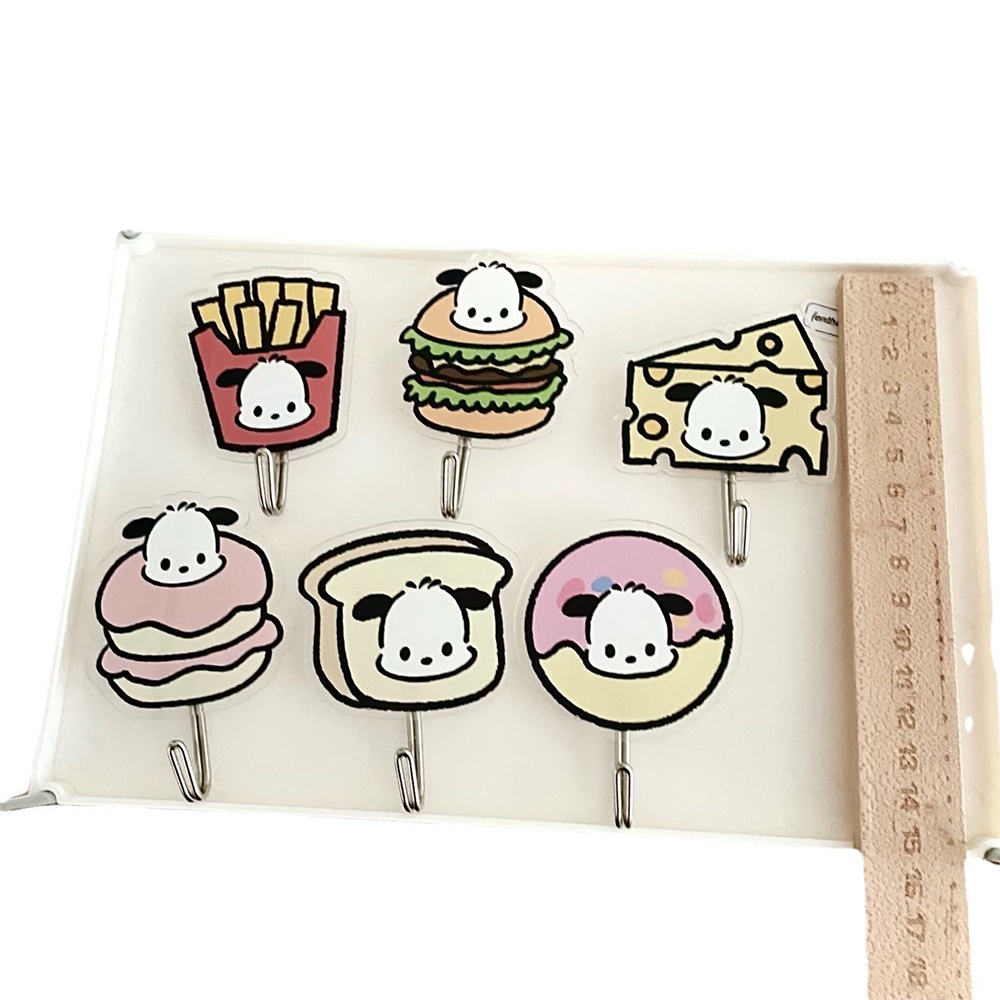Sanrio kawali pochacco traceless Móc dính móc phòng tắm lưu trữ nhà móc phim hoạt hình cô gái món quà người bạn món quà sinh nhật Đồ chơi cho trẻ em y
