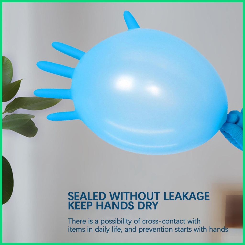 Set 100 Găng Tay Nitrile Co Giãn Tốt An Toàn Thực Phẩm Đa Ứng Dụng