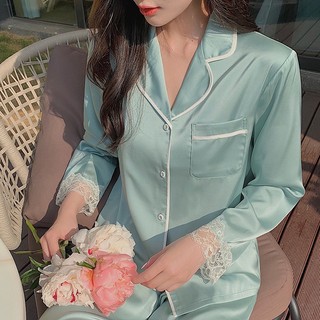 Bộ Đồ Ngủ Bằng Lụa Satin Plus Size Dành Cho Nữ
