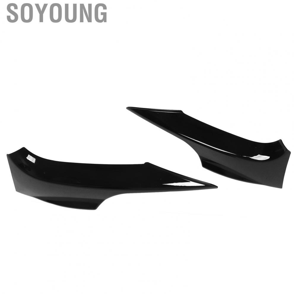 Soyoung Front Bumper Diffuser Sporty Style Lip Spoiler  Collision for 3 Series E92 E93 M Sport 2006‑2009