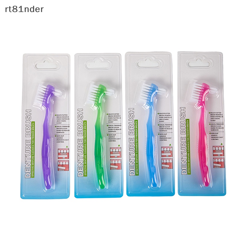 Bàn Chải Nhựa rt Denture Có Tay Cầm Bằng Nhựa Tiện Dụng Cho Nam Và Nữ