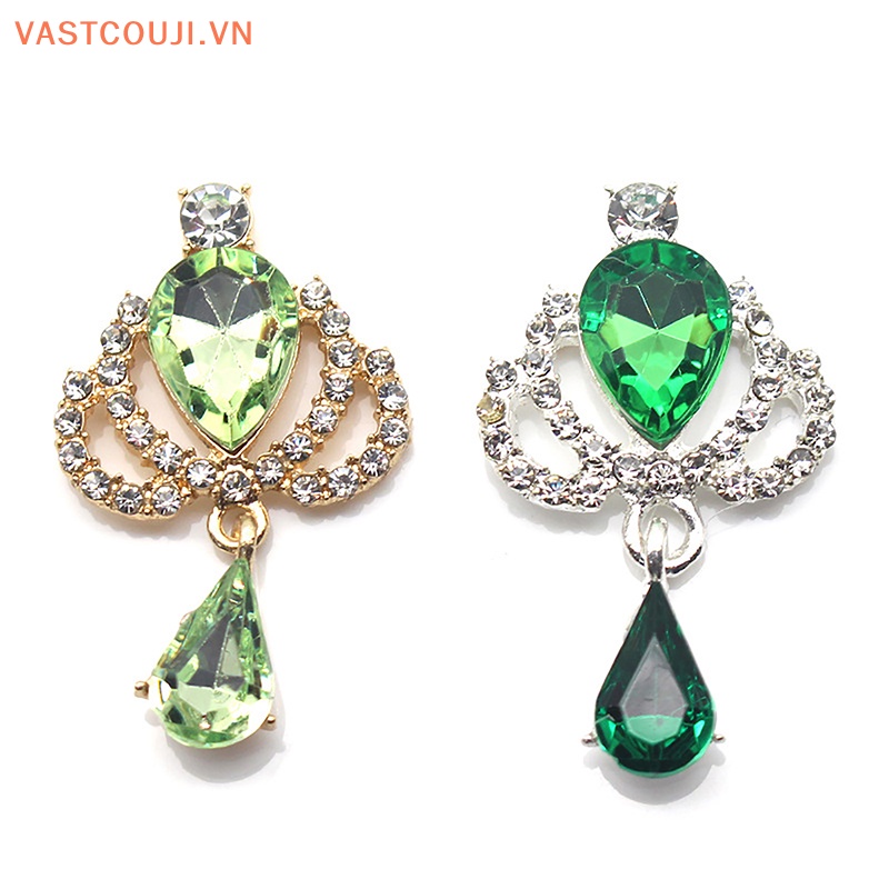 Ghim Cài Áo Hình Vương Miện Bằng Acrylic Đính Đá Thủy Tinh DIY