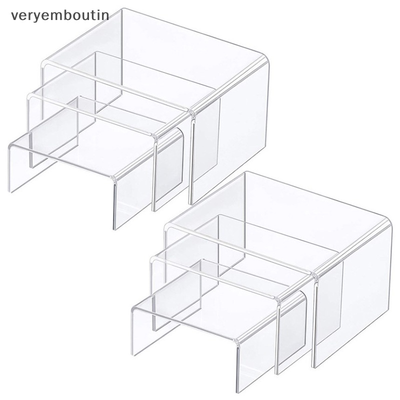 Giá Đỡ Trưng Bày Trang Sức / Bánh Kẹo Bằng Acrylic Trong Suốt