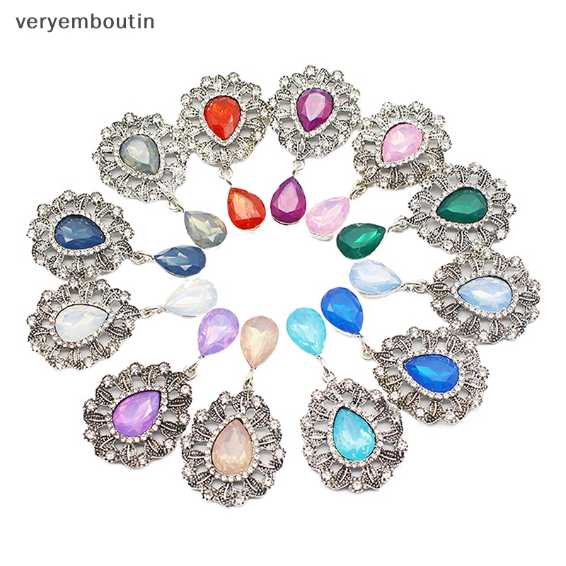 Trâm Cài Áo Hình Giọt Nước Đính Đá Hình Giọt Nước Sáng Tạo DIY