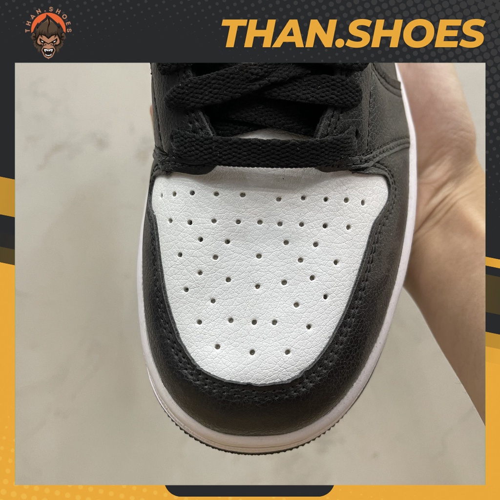 Giày JD1 Mid Black Smoke Grey, JD1 Cao Đen Xám - Than.Shoes