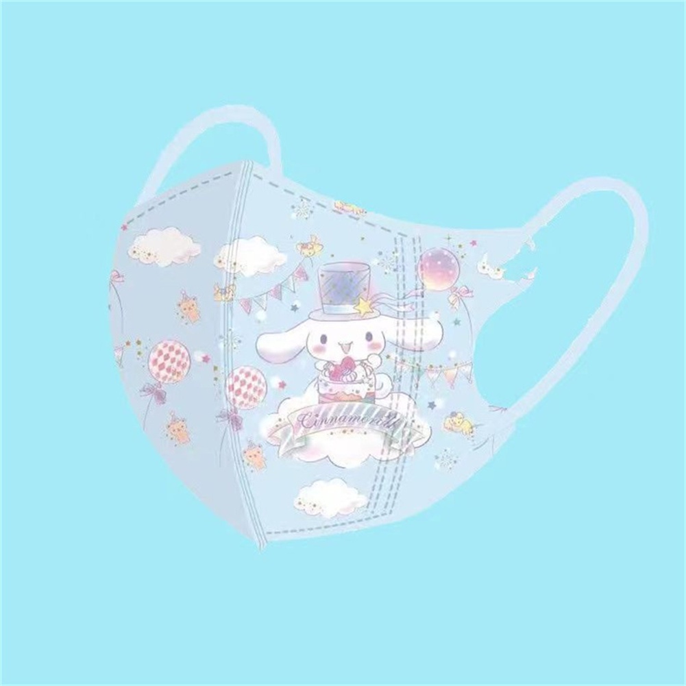 10 chiếc khẩu trang trẻ em 4-15 tuổi Bảo vệ mặt hoạt hình dễ thương Star Delu/lina Belle/cinnamoroll/hello Kitty/Little Pony Bao bì độc lập Flash12_vn