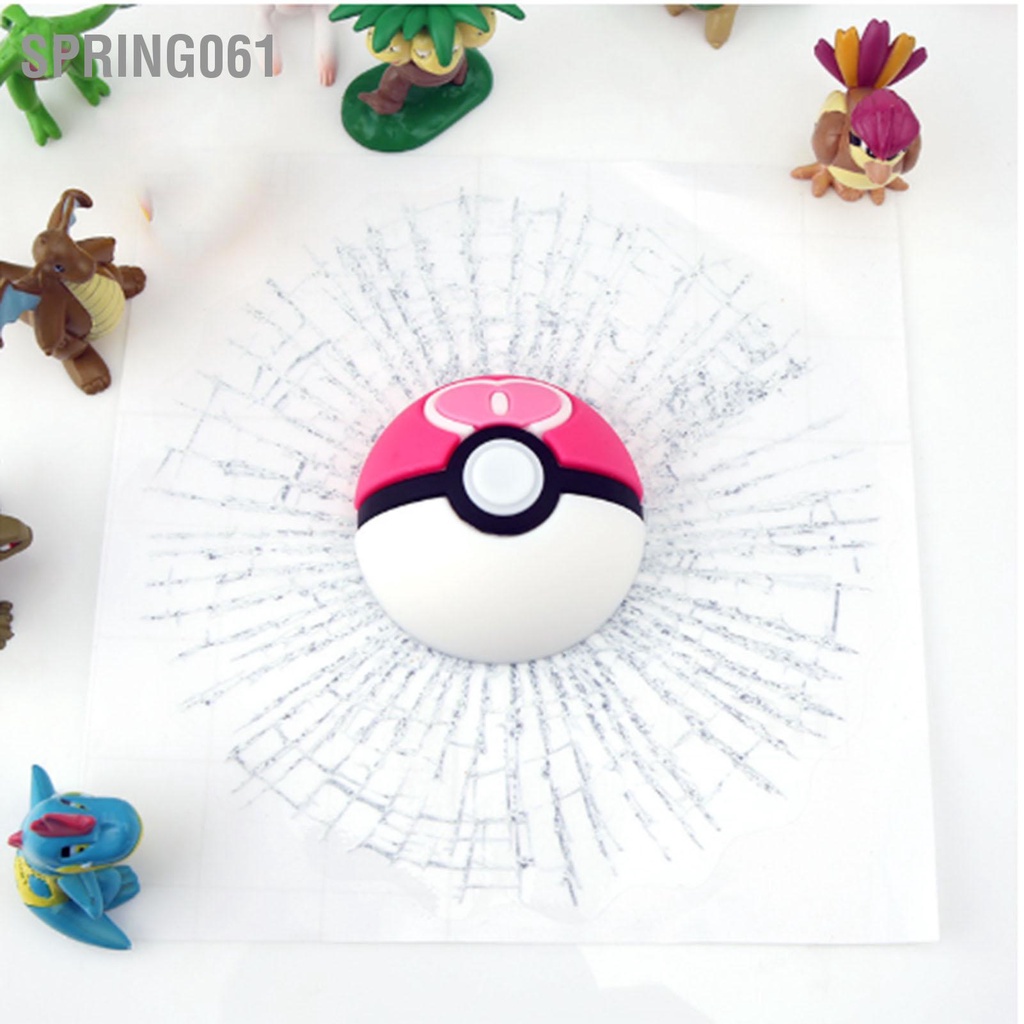 Spring061 Ball Hits Car Window Sticker Trang trí PVC EVA Nhãn dán âm thanh nổi bóng chân thực cho ô tô