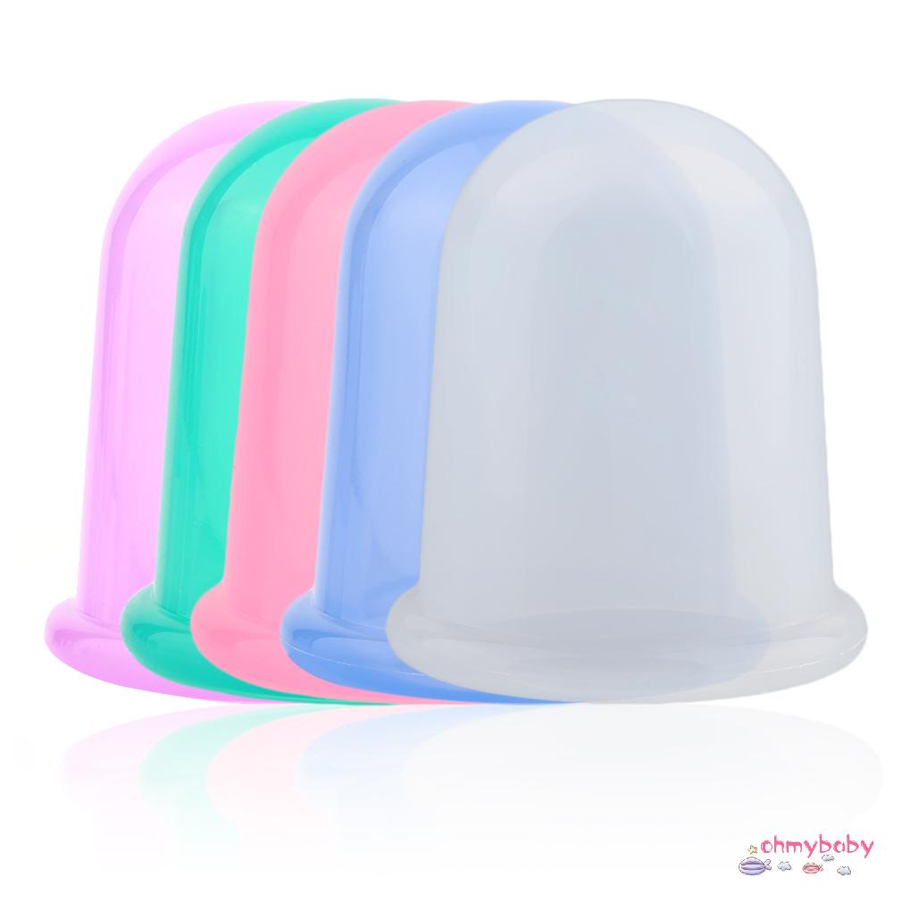 [InStock] 4 Cái/bộ Giác Hơi Dụng Cụ Chăm Sóc Sức Khỏe Cơ Thể Chống Bào Silicone Hút Chân Không Máy Mát Xa Mắt Cổ Mặt Lưng Cup [Z/5]