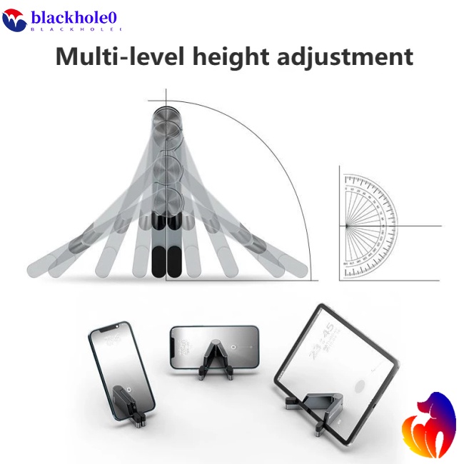 Giá Đỡ Điện Thoại / Ipad Để Bàn Mini Bằng Nhôm Có Thể Gấp Gọn Tiện Dụng