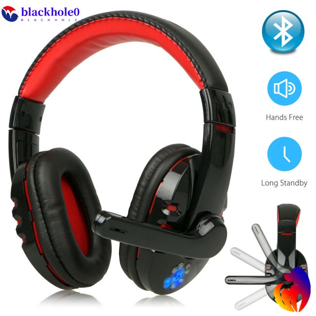 Tai Nghe Chụp Tai Bluetooth Không Dây Kèm Mic Đèn LED Cho Xbox PC PS4