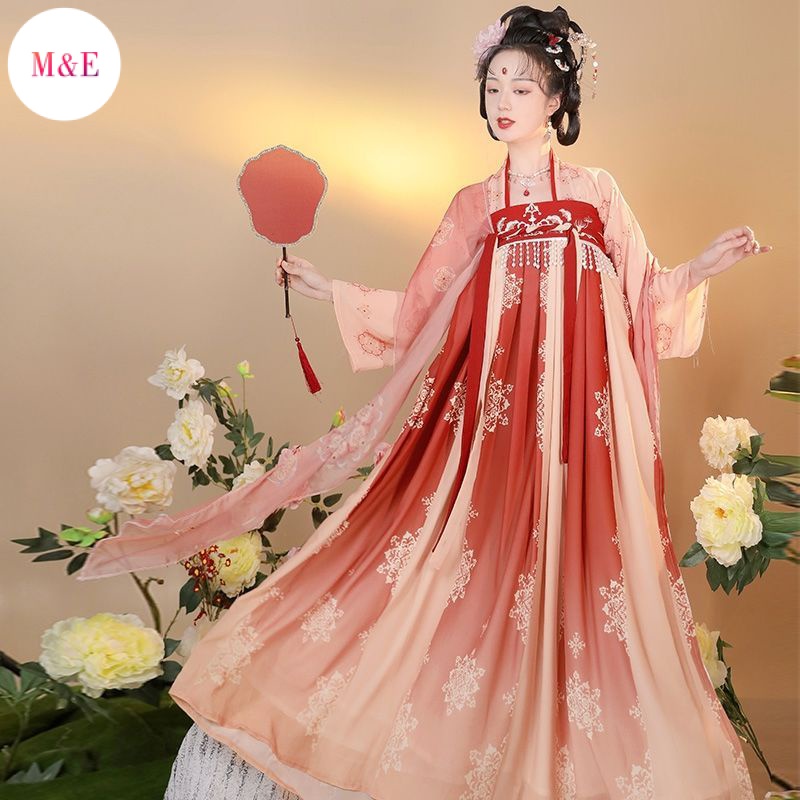 M &amp; E Yuanshan Edai Đầm Hán Phục Phong Cách Trung Hoa Cổ Điển Thời Trang Xuân Hè 2023 Mới Cho Nữ
