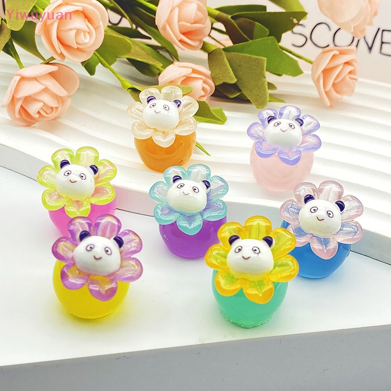 1 Tượng Gấu Trúc / Ong Mini Phát Sáng Trang Trí Tiểu Cảnh Mới