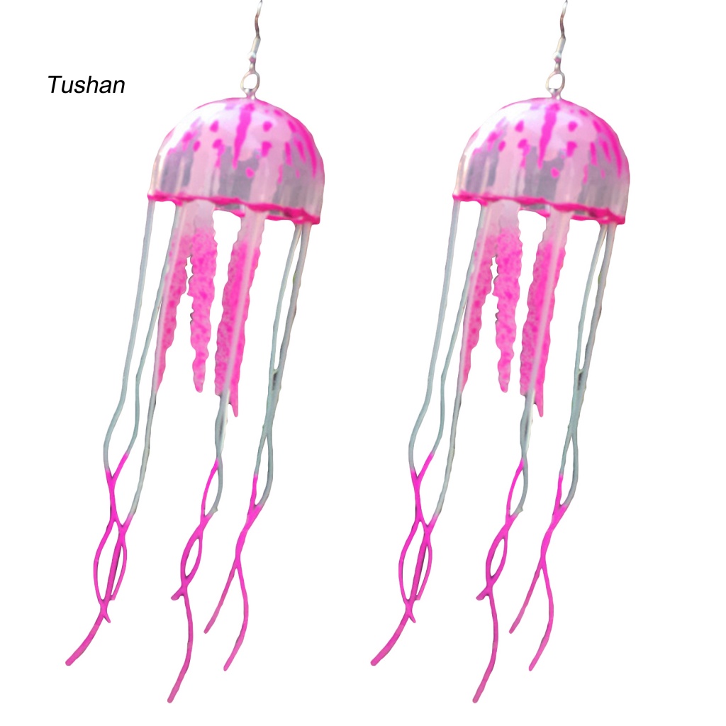 [Ts] 1 Đôi Bông Tai Dài Tua Rua Hình Sứa Màu Sắc Tươi Sáng Thời Trang Kỳ Nghỉ Cho Nữ