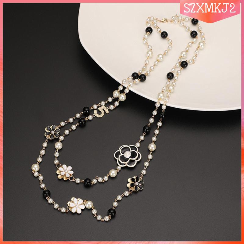 Vòng cổ Hai Lớp Đính Hạt Kỉ Niệm 2 Lớp Dành Cho Nữ