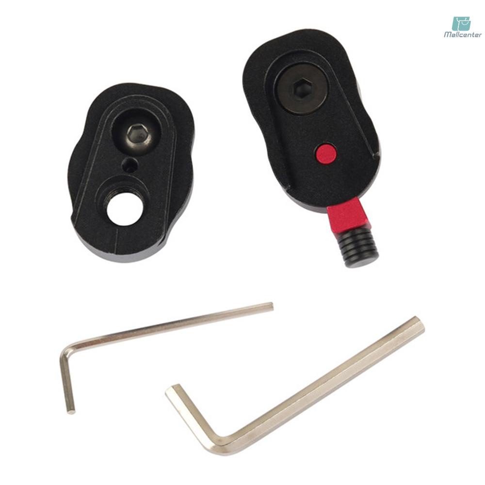 Mini Quick Release Plate With 3/8 Inch Screw Hole and &amp; 1/4 Inch Screw for Monitors DSLR Cameras &amp; Other Cameras