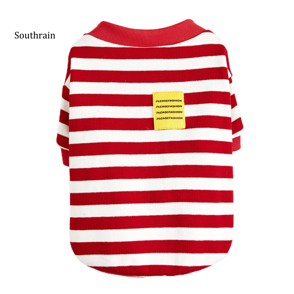 Áo Khoác Cardigan Họa Tiết Kẻ Sọc Hai Lớp Cài Nút Thời Trang Mùa Hè Cho Cún Cưng