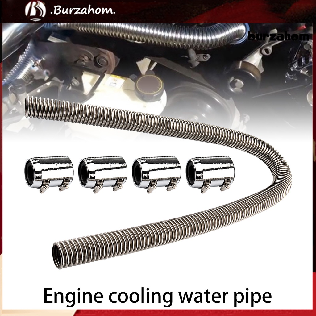 Ống Tản Nhiệt Thay Thế Linh Hoạt Bằng Thép Không Gỉ 48 inch Kèm Nắp Cho Xe Hơi