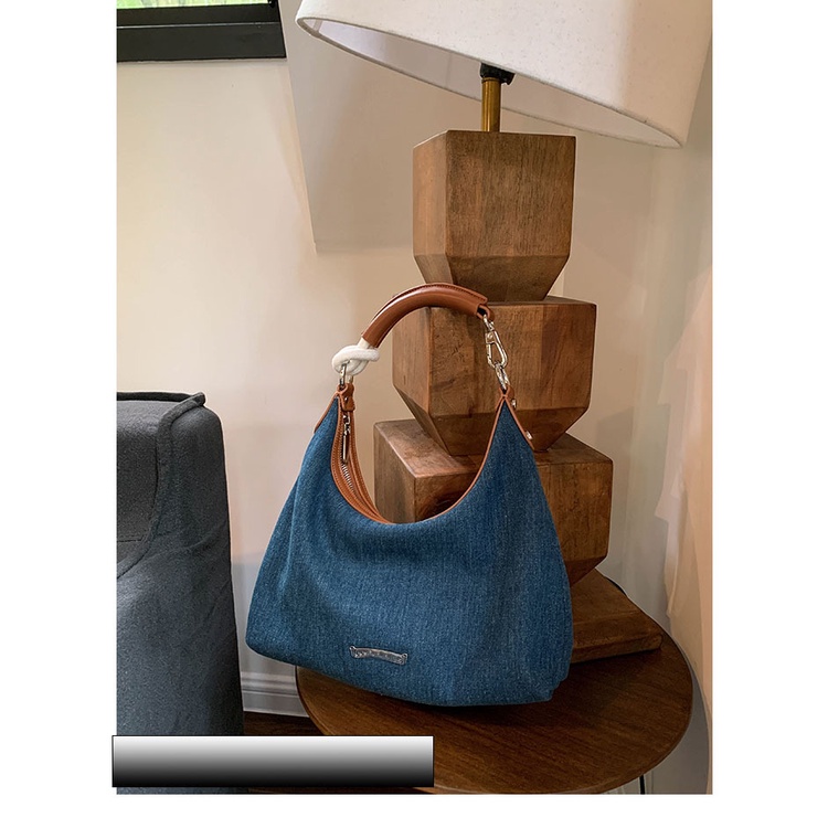 Túi Tote Denim Phong Cách Retro