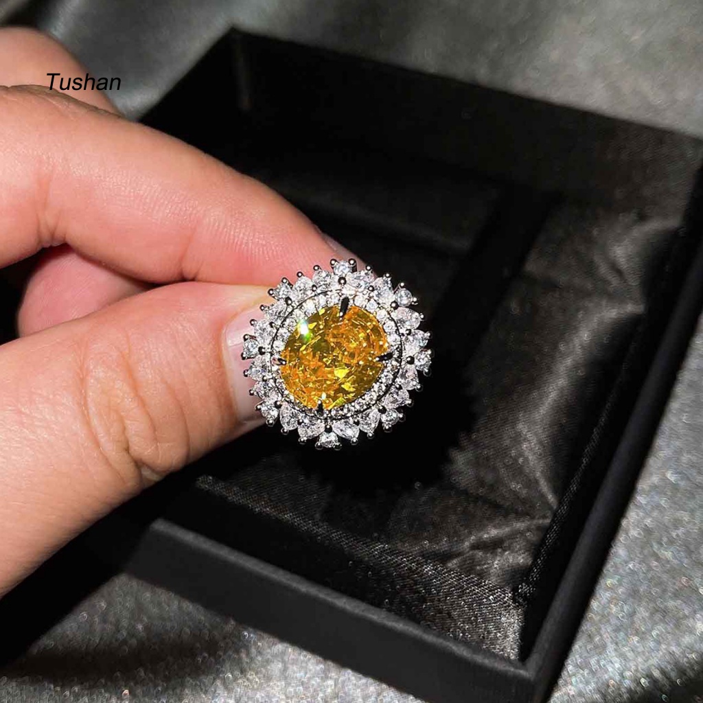 Bộ Trang Sức Mặt Đá Zircon Hình Giọt Nước Họa Tiết Hoa Xinh Xắn