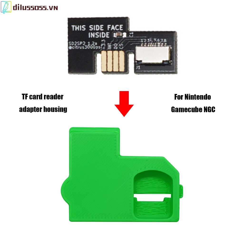 Đầu ĐọC Thẻ Nhớ MicroSD 3D Cho Gamecube NGC