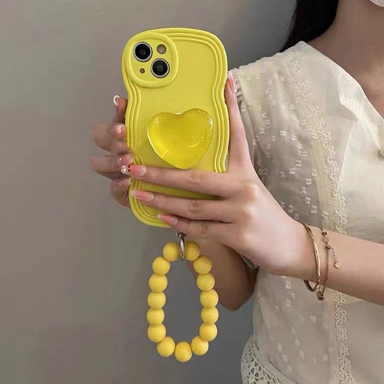 Ốp Điện Thoại Silicon Hình Trái Tim Có Vòng Đỡ Cho Iphone 14 Pro Max 14 13 12 11 Pro 11 Pro Max X / Xs Max 7 / 8 p