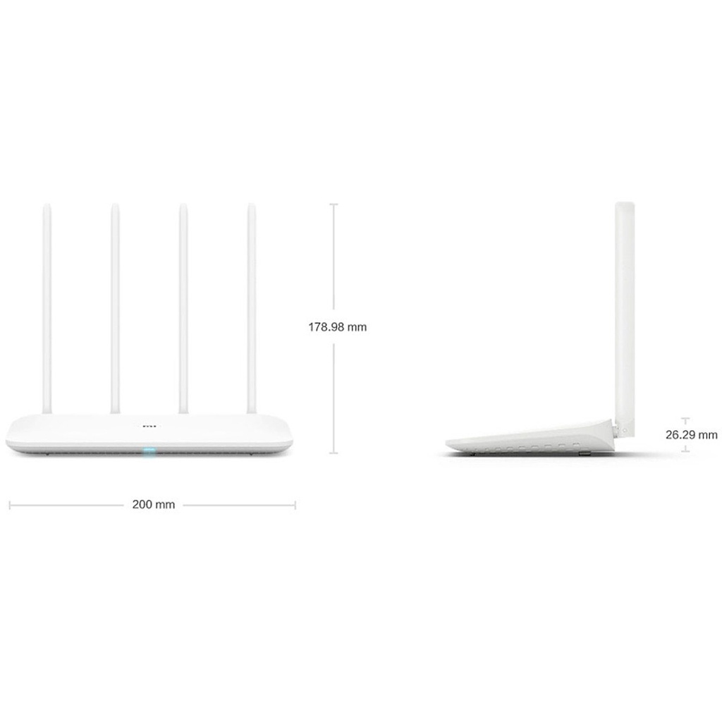 Bộ phát Wifi thông minh Xiaomi 4C Router 2.4GHz 300Mbps (Bản quốc tế) - Hàng Chính Hãng