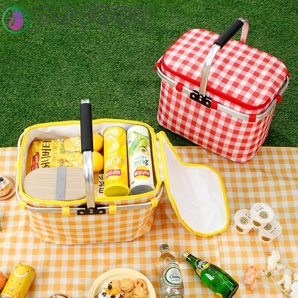 Aaron1 Túi Đựng Cơm Trưa / Đồ Ăn Trưa Bằng Vải Ox Có Khóa Kéo Tiện Dụng Mang Theo Du Lịch Cắm Trại